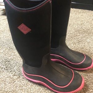 Pink muck boots